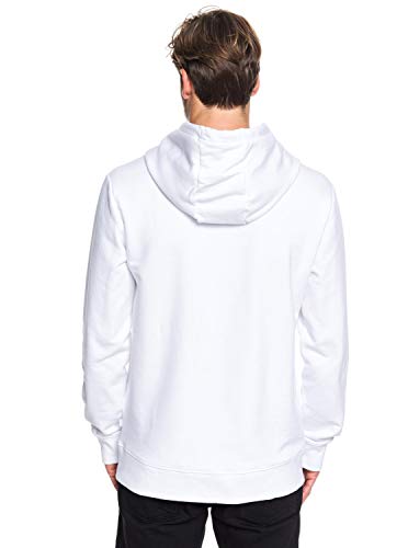 Quiksilver Omni Logo - Sudadera con Capucha para Hombre Sudadera con Capucha, Hombre, White, XL