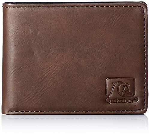 Quiksilver Slim Vintage, Accesorios de Viaje-Cartera para Hombre, marrón, Large