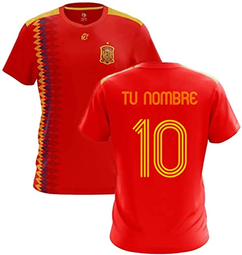 rainUP Personalizable - Camiseta Réplica Oficial Selección Española Mundial 2018 (L)