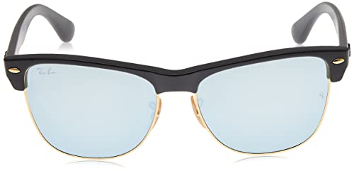 Ray-Ban Clubmaster Oversized Gafas de Sol, Demi Shiny Black, 57 para Hombre