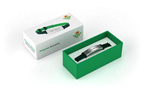 Real Betis Balompié Pulsera Fashion Verde Ajustable para Hombre, Mujer y Niño | Pulsera de Silicona y Acero Inoxidable | Apoya Producto Oficial verdiblanco | RBB