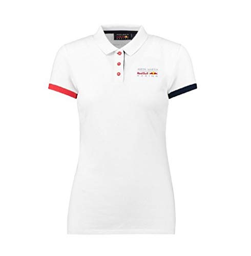 Red Bull Racing F1 Classic - Polo para mujer, color blanco - Blanco - Large