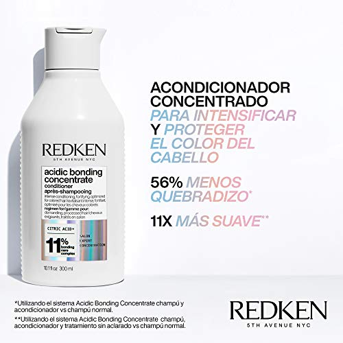 Redken | Acondicionador Concentrado Para fortalecer Los Cabellos Coloreados, Acidic Bonding Concentrate, 300 ml