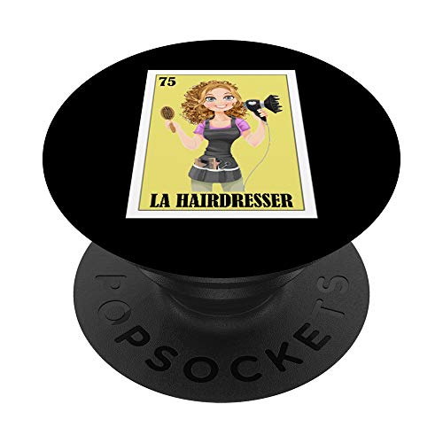 Regalo de estilista español - Lotería Mexicana La Peluquería PopSockets PopGrip Intercambiable