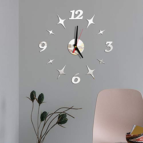 Reloj de Pared de Cuarzo de diseño Moderno, Grandes Relojes Decorativos, Pegatinas de acrílico de Europa, Reloj de Sala de Estar