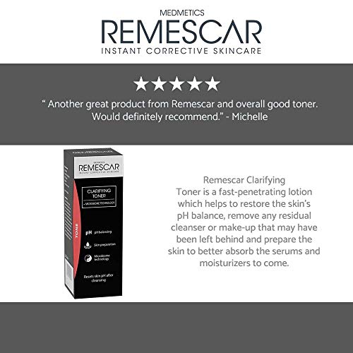 Remescar Tónico Clarificador - Prepara la piel para sueros y cremas hidratantes - refrescante y suave Tónico Facial - Restablecer los niveles de pH de la piel - microbioma Tecnología