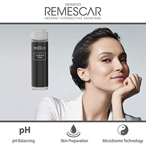 Remescar Tónico Clarificador - Prepara la piel para sueros y cremas hidratantes - refrescante y suave Tónico Facial - Restablecer los niveles de pH de la piel - microbioma Tecnología