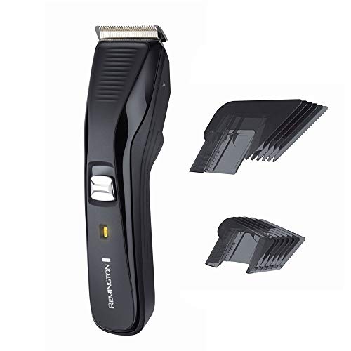 Remington Máquina de Cortar Pelo Pro Power - Cortapelos con Cable e Inalámbrico, Cuchillas de Acero Avanzado, 2 Peines, Negro - HC5200