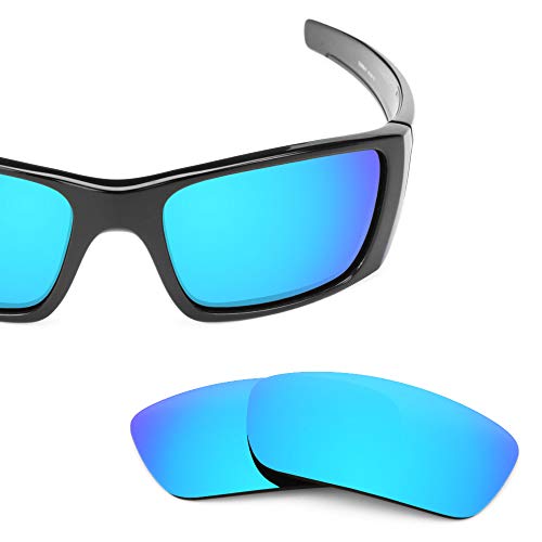 Revant Lentes de Repuesto Compatibles con Gafas de Sol Oakley Fuel Cell, Polarizados, Azul Hielo MirrorShield