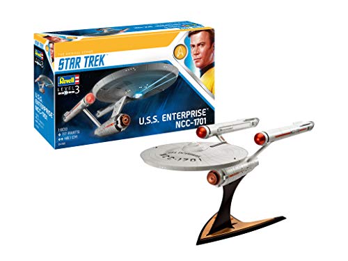 Revell-U.S.S. Enterprise NCC-1701 (Tos), Escala 1:600 Star Trek James T. Kirk Kit de Modelos de plástico, Multicolor, 1/600 04991/4991