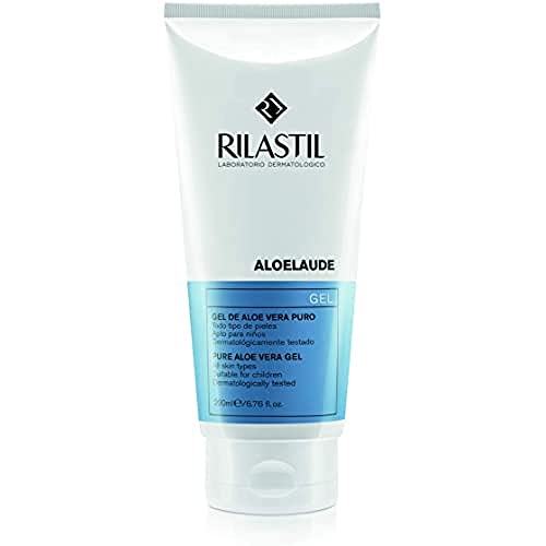 Rilastil Aloelaude - Gel de Aloe Vera Puro Calmante, Refrescante y Regenerador - para todo Tipo de Pieles, 200 ml