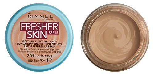 Rimmel London Fresher Skin Base de Maquillaje Tono 201 Classic Beige - 104 gr