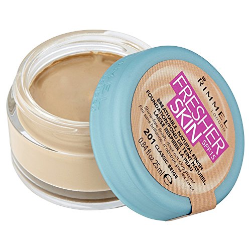 Rimmel London Fresher Skin Base de Maquillaje Tono 201 Classic Beige - 104 gr