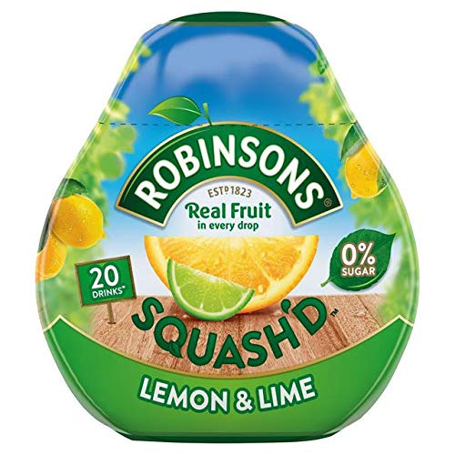 Robinsons Squash'd manzana y grosella negra, limón y lima, frutas de verano, sin azúcar añadido (66 ml) – Pack de 3