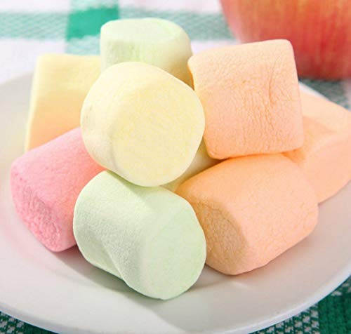 Rocky Mountain Marshmallows Fruity paquete de 4x300g, dulces tradicionales americanos para asar en la hoguera, a la parrilla o al horno, 4x300g