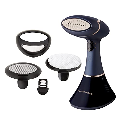 Russell Hobbs Plancha Vertical de Vapor Steam Genie Aroma - Vapor Vertical, 1800 W, Placa Cerámica, 4 Accesorios, Azul - 28041-56