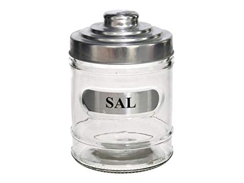 Salero Tarro Silver 700ml Cristal