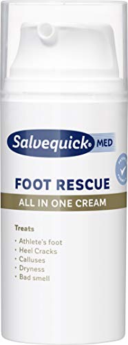 Salvequick ® | Foot Rescue All in 1 Cream | Crema para Pies con Fuerte Efecto Hidratante para un Mejor Proceso de Renovación Natural de la Piel y Sensación Suave en la piel | 100 ml