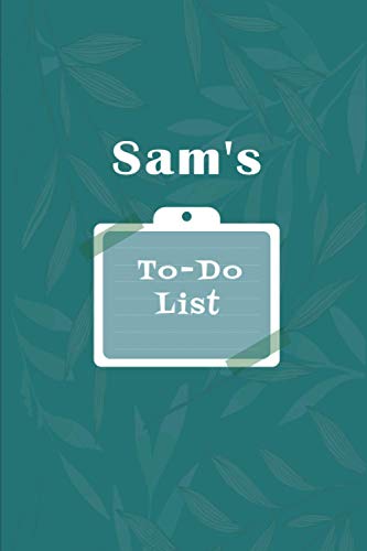 Sam's To˗Do list: Checklist Notebook | Daily Planner Undated Time Management Notebook