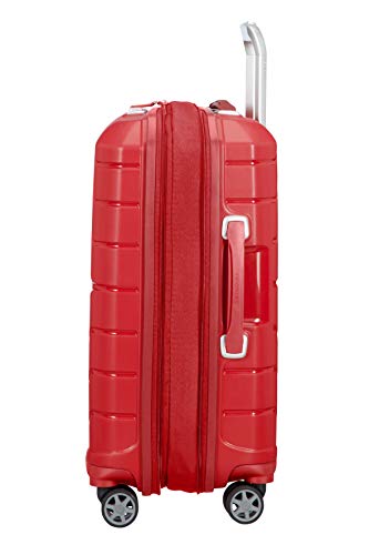 Samsonite Flux - Spinner Equipaje de Mano, 55 cm 44 litros, Rojo (Red)