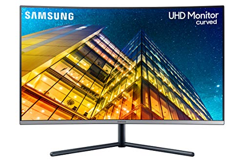 SAMSUNG LU32R590CWNXZA UR590C UHD 4K monitor curvo para juegos, azul oscuro gris