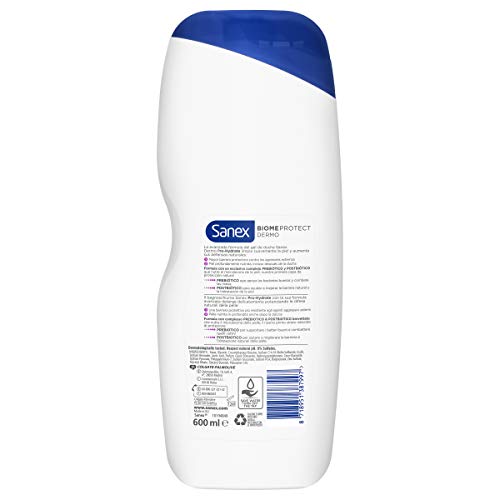 Sanex Biome Protect Dermo Prohydrate, Gel de Ducha o Baño para Pieles Muy Secas, Pack 12 Uds x 600ml