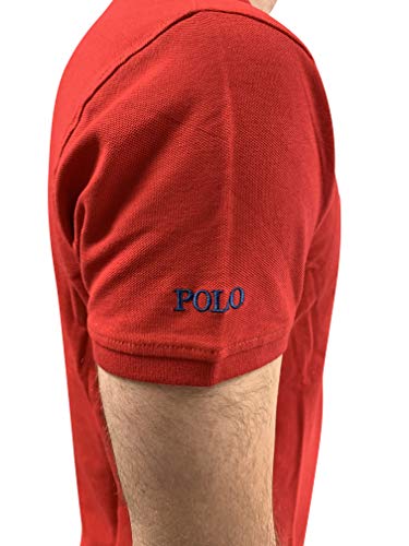 S&C Polo Manga Corta Hombre Regular Fit (Rojo, XL)