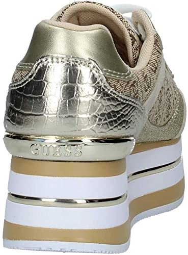 Scarpe Donna Sneaker Guess Hansin Runner Gold/Beige DS21GU08 FL5HNSFAL12