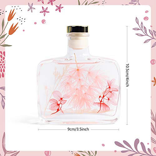 Scent-Hi Difusor de Fragancia para el hogar Bergamot de 100 ml con 6 Varillas de caña perfumadas para Dormitorio, difusor de decoración Fragancia Regalo