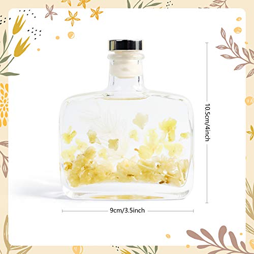 Scent-Hi Difusor de Fragancia para el hogar Jasmin Mint 100 ml con 6 Varillas de caña perfumadas para Dormitorio, difusor de decoración Fragancia Regalo