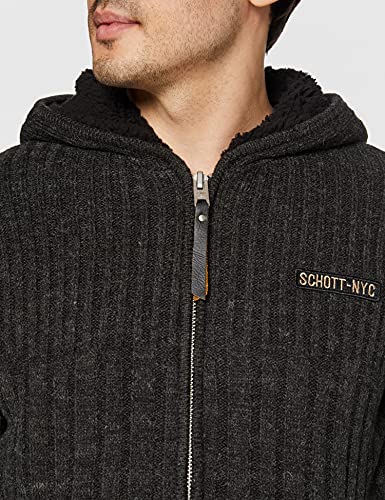 Schott PLBEAL1 Suéter, H.Anthracite, M para Hombre