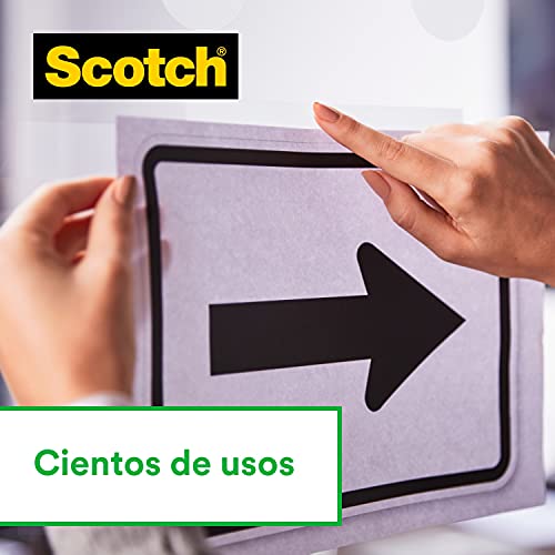 Scotch Magic Cinta Adhesiva Invisible - Caja de 8 Rollos de 19mm x 33m - Cinta Adhesiva de Uso General para Reparación, Etiquetado y Sellado de Paquetes y Documentos