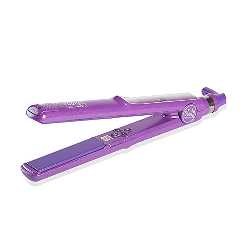 Sculpby Chroma Plancha de Pelo Profesional Violeta con Tecnología Iónica y Cerámica. Plancha de Viaje para Ondas, Rizos y Alisado con Neceser Térmico y Temperatura Regulable