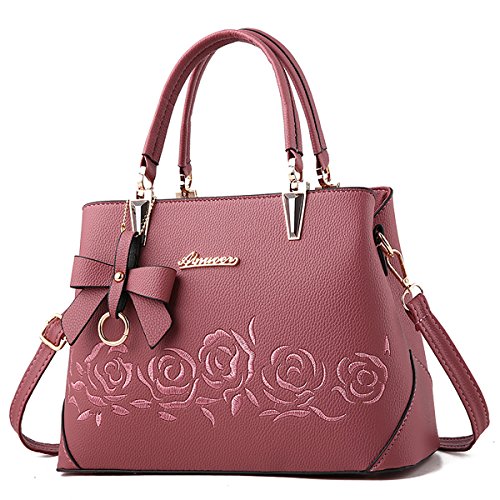 SDINAZ Bolsos de Mano Mujer Moda Cuero de PU Bolsos Bandolera Bolsos Totes Shoppers y Bolsos de Hombro