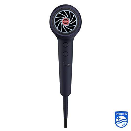 Secador de pelo de la serie 5000 de Philips con tecnología ThermoShield, 3 posiciones de calor y 2 de velocidad, potencia de secado de 2300 W, BHD510/00