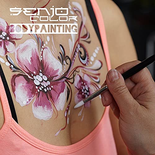 Senjo Color Basic Bodypainting I color de la cara y el cuerpo I cosméticos, dermatológicamente probado I carnaval, disfraces I 75 ml I azul marino