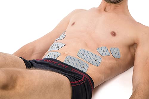 Set de 16 electrodos axion compatibles con COMPEX | Almohadillas compatibles con Compex aparato estimulador muscular TENS y EMS | Parches para su electroestimulador