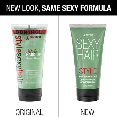 SEXYHAIR Style Not So Hard Up Medium Holding Gel, 5.1 Fl Oz