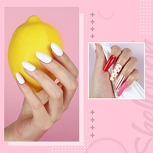 SHELLOLOH Kit Semipermanente de Uñas 20 Colores LED Esmalte de Uñas en Gel con 36W U-V/LED Lámpara Base y Top Coat Herramientas de Accesorio de Manicura Uña Arte