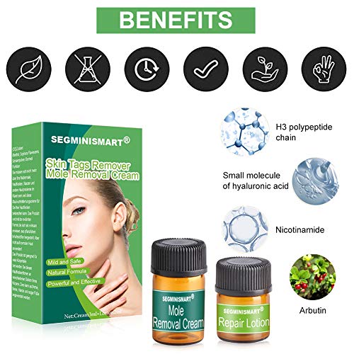 Skin Tag Remover, Mole Removal,Manchas Cara Eliminación,Liquid Natural Painless Mole Remover, Eliminación Manchita la Edad, Esputo, Pecas