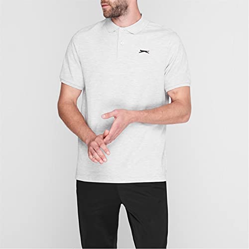 Slazenger - Polo de manga corta para hombre gris L