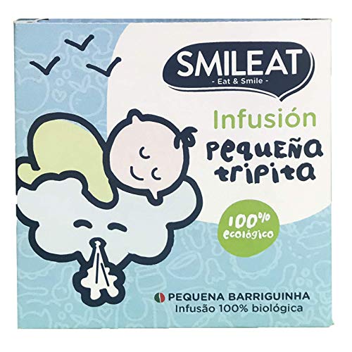 Smileat - Bolsitas Ecológicas de Infusión Pequeña Tripita, Ingredientes Naturales, Para Bebés a Partir de los 6 Meses - Pack de 15 Bolsitas - 300ml