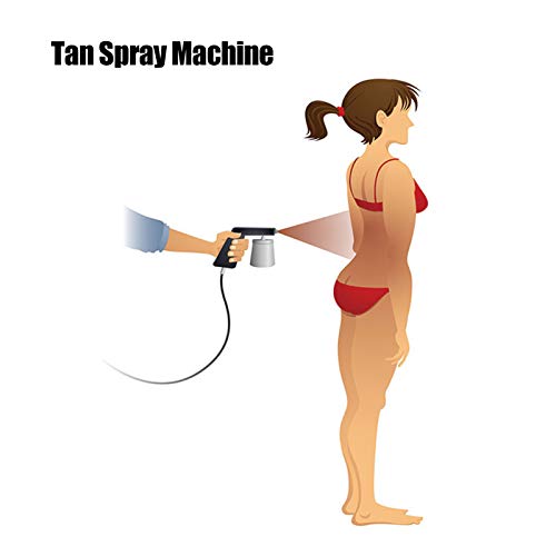 Spray Tan Airbrush Machine, kit profesional de máquina de bronceado en spray eléctrico, sistema de bronceado en spray de turbina sin sol de alto rendimiento con control remoto para hogares(I)