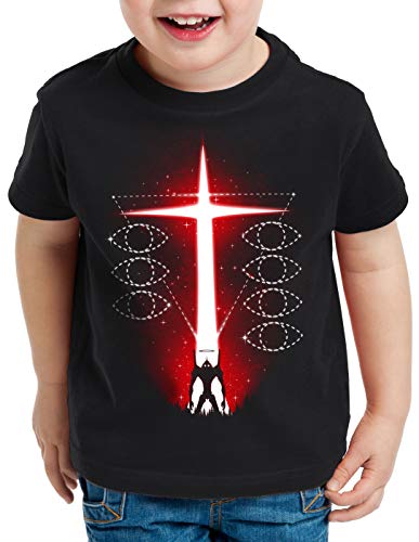 style3 Evangelion Resurrection Camiseta para Niños T-Shirt Engel Anime japonés, Talla:152