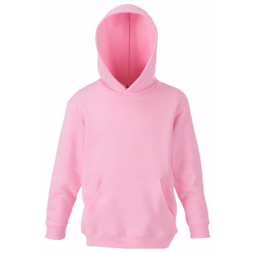 Sudadera con capucha para niños (unisex), de la marca Fruit of the Loom Rosa rosa claro 5 años