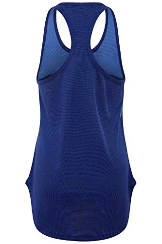 SUNDRIED Use Yoga Deportes para Mujer del Chaleco sin Mangas de Entrenamiento Scoop y Gimnasio sin Mangas (Azul, XL)