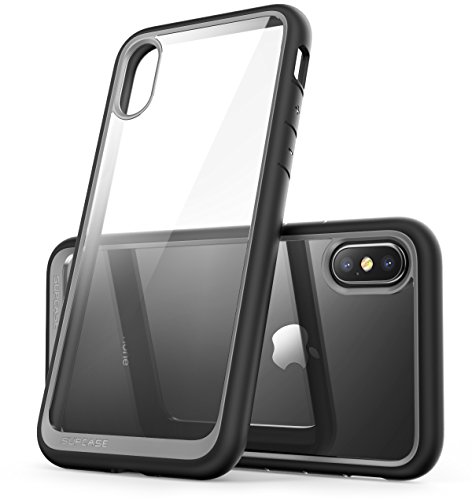 SupCase Funda iPhone X / XS Delgada Carcasa [Unicorn Beetle Style] Transparente Case Compatible con Apple iPhone X iPhone XS 5.8 Pulgadas Negro