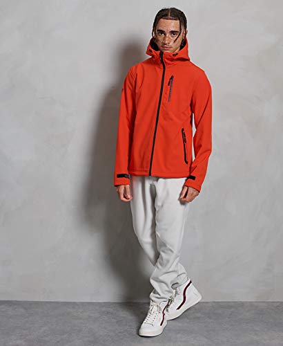 Superdry Hooded Softshell Parka, Manzana roja, M para Hombre