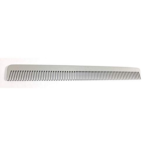 Swedish Crown Peine de aluminio profesional para cortar el pelo, 15,5 cm (antiestático), peine metálico de dientes finos y anchos (2261 A)