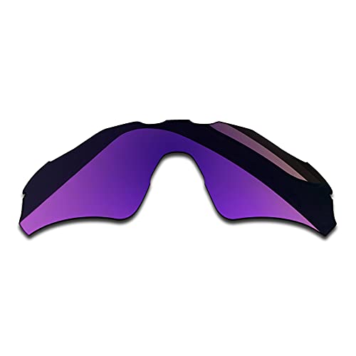 SYEMAX Lentes de repuesto para espejo polarizado, compatibles con Oakley Radar EV Path (OO9208) Sunglass - Múltiples opciones, Plasma morado polarizado., Talla única